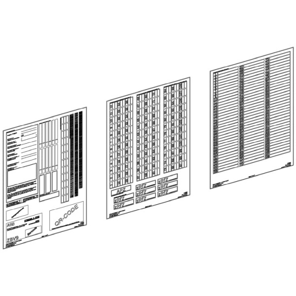 Striebel & John ZBV9 Beschriftungssystem Zählerfeld Erweiterung 1FB 2CPX054207R9999