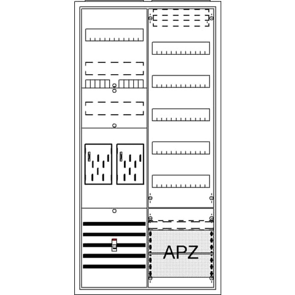 Striebel & John BA27BM Komplettschrank AP BKE-I A27 2Z1V5A2 2CPX054210R9999