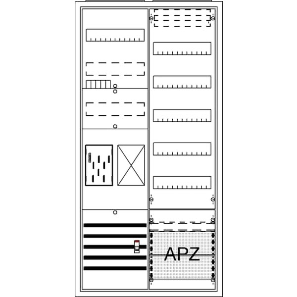 Striebel & John BA27FB Komplettschrank AP BKE-I A27 1Z1R1V5A2 2CPX054220R9999