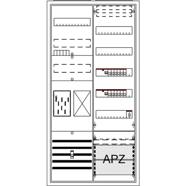 Striebel & John BA27CBW Komplettschrank AP BKE-I A27 1Z1R1V5A2 2CPX054234R9999