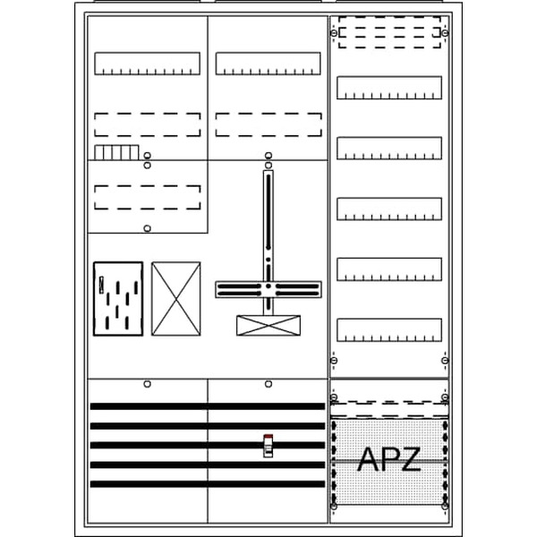 Striebel & John BA37CC Komplettschrank AP BKE-I A37 1Z1R1S1V5A2 2CPX054235R9999