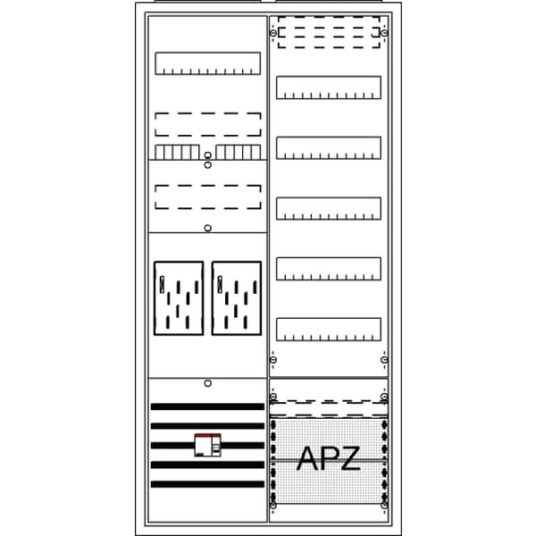 Striebel & John BA27CML Komplettschrank AP BKE-I A27 2Z1V5A2OVR 2CPX054238R9999