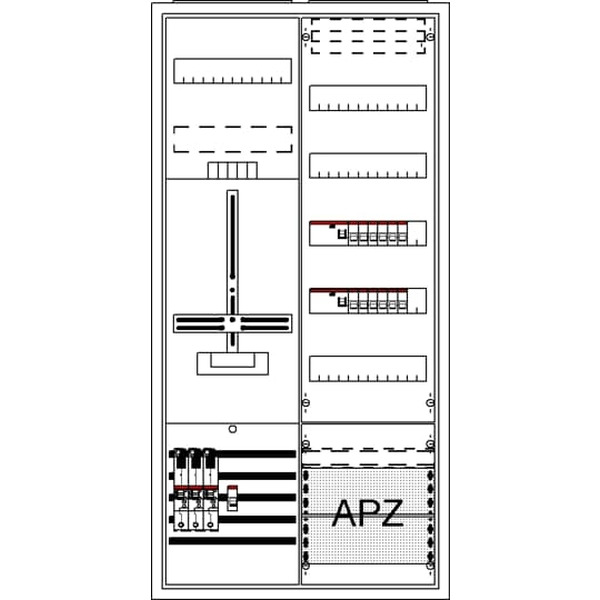 Striebel & John DA27BB6V Komplettschrank AP Dreipunkt A27 1Z1V5A2 2CPX054251R9999