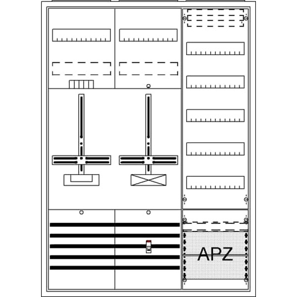 Striebel & John DA37BC Komplettschrank AP Dreipunkt A37 1Z1S1V5A2 2CPX054256R9999