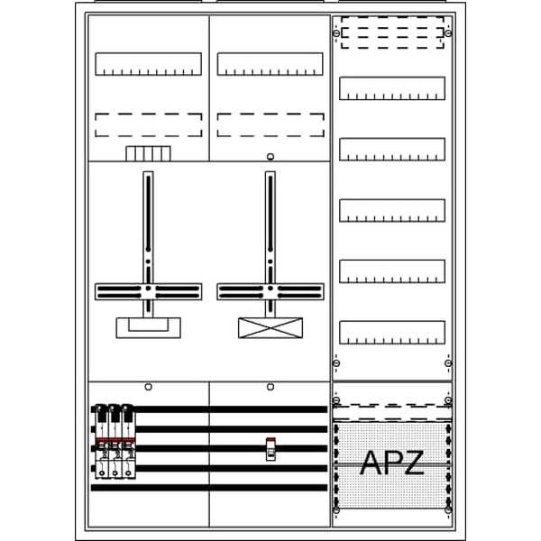 Striebel & John DA37BC5 Komplettschrank AP Dreipunkt A37 1Z1S1V5A2 2CPX054257R9999