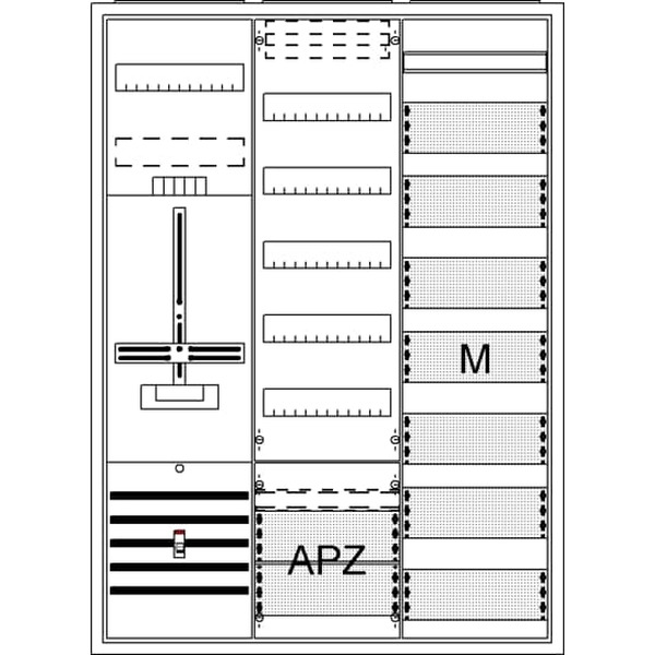 Striebel & John DA37BD Komplettschrank AP Dreipunkt A37 1Z1V7M1A2 2CPX054262R9999