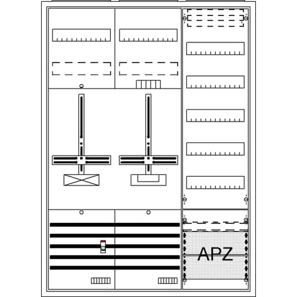 Striebel & John DA37GC Komplettschrank AP Dreipunkt A37 1Z1S1V5A2 2CPX054268R9999