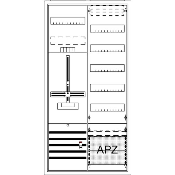 Striebel & John DA27GB Komplettschrank AP Dreipunkt A27 1Z1V5A2 2CPX054270R9999