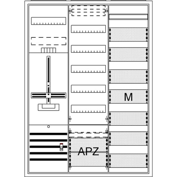 Striebel & John DA37GD Komplettschrank AP Dreipunkt A37 1Z1V7M1A2 2CPX054271R9999