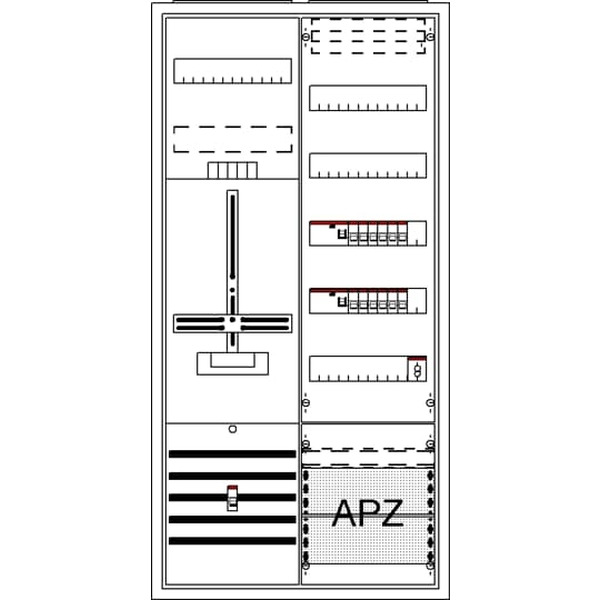 Striebel & John DA27CBW Komplettschrank AP Dreipunkt A27 1Z1V5A2 2CPX054285R9999