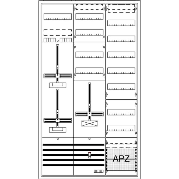 Striebel & John DA39CY Komplettschrank AP Dreipunkt A39 2Z1S+2RE1V7A2 2CPX054289R9999