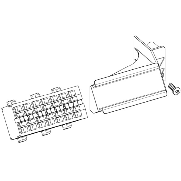 Striebel & John ZK74SH Steuerleitungsklemme 7pol./4 steckbar mit Halter 2CPX054360R9999