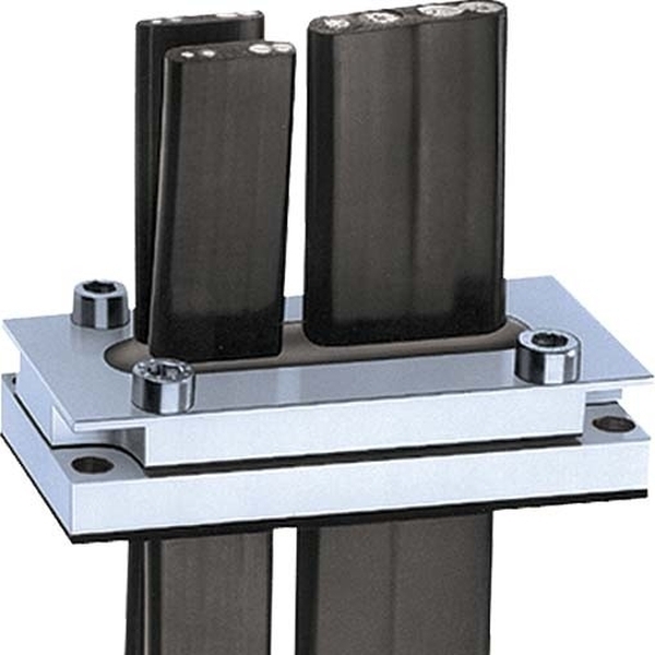 Kaiser 1370.15.49.04 Universal Kabeleinführung Alu Flachkabel max. 49.0x4.5 mm