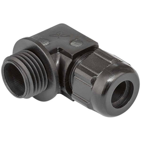 Kaiser 5215.17.40.95 Winkel-Kabelverschr. 90° Kst. M16x1.5 Schwarz RAL 9005 Kabel Ø 6.5-9.5 mm 25 Stück