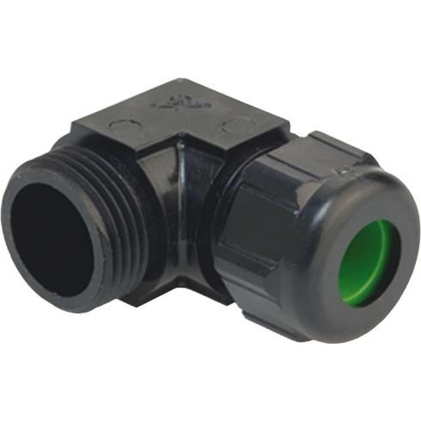 Kaiser 5215.20.40.105 Winkel-Kabelverschr. 90° Kst. M20x1.5 Schwarz RAL 9005 Kabel Ø 7.0-10.5 mm 25 Stück