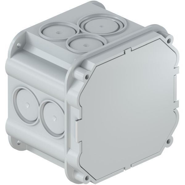 Kaiser 9918 Einlasskasten 1x1 mit Klappdeckel, 50 Stück