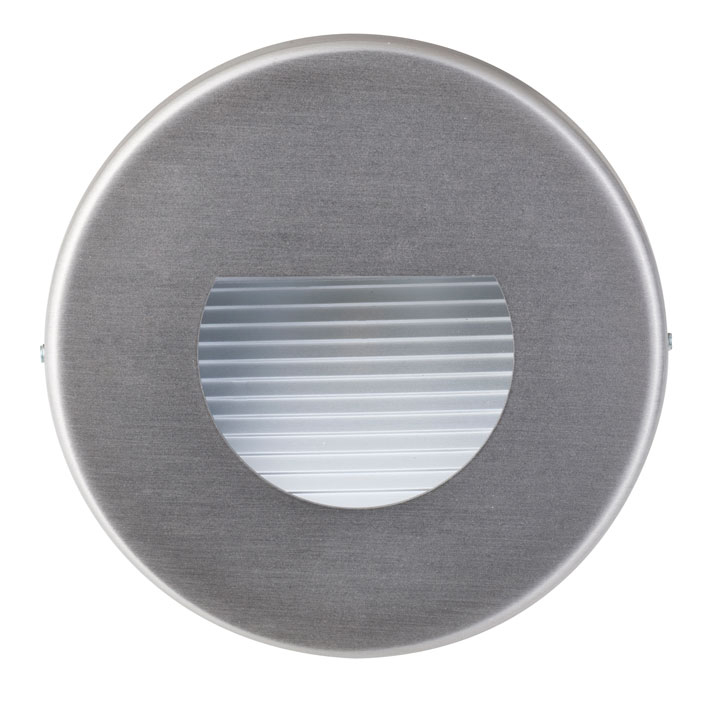 Brumberg 10128203 LED-Wandeinbauleuchte 230V AC 50 Hz 1,2W 3000K rund edelstahl Material