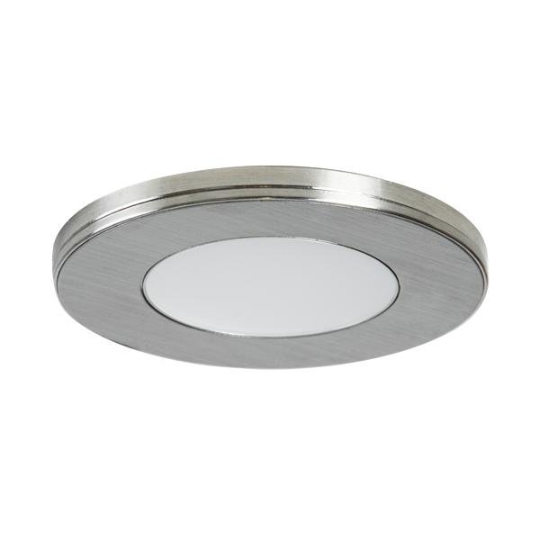 Brumberg 12164153 LED-Einbaudownlight 12V DC 2,6W 120° 3000K rund starr nickel matt IP2