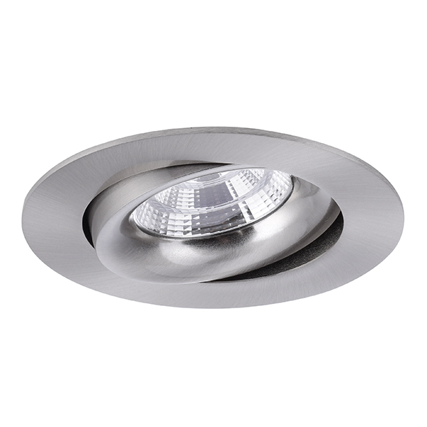 Brumberg 12276153 LED-Einbaustrahler 350 mA 6W 36° 3000K rund schwenkbar nickel matt IP2