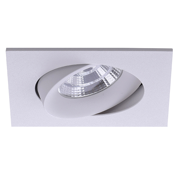 Brumberg 12286173 LED-Einbaustrahler 350 mA 6W 36° 3000K quadratisch schwenkbar strukturw