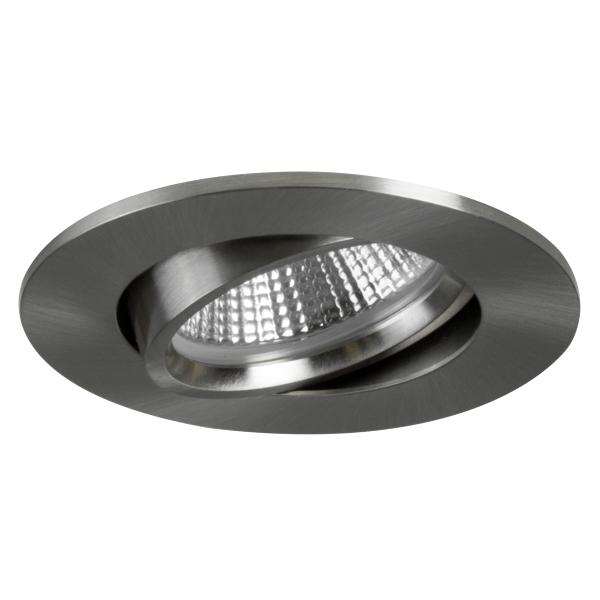 Brumberg 12293643 LED-Einbaustrahler 350 mA 6W 36° 3000K rund schwenkbar titan matt IP20