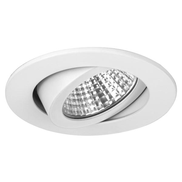 Brumberg 12443073 LED-Einbaustrahler 350 mA 6W 38° dim2warm 3000K - 1800K rund schwenkba