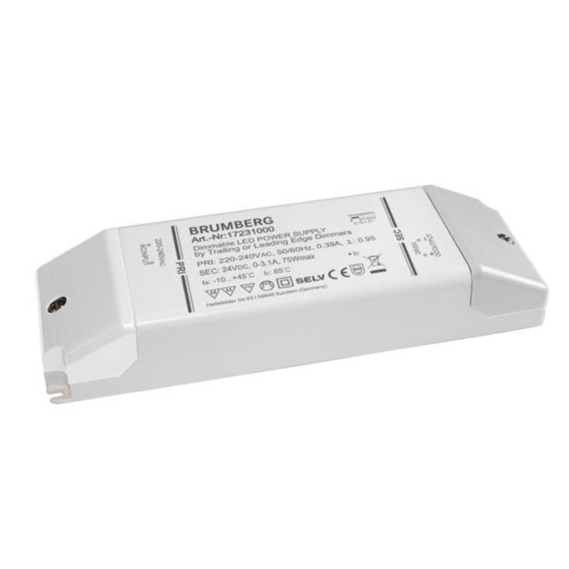 Brumberg 17231000 LED-Netzgerät 12-75W 24V DC IP20 dimmbar Phasenabschnitt nicht für LED- F