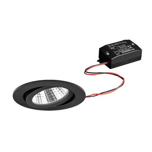 Brumberg 38363183 LED-Einbaustrahler 230V AC 50 Hz 6W 38° 3000K rund schwenkbar struktu