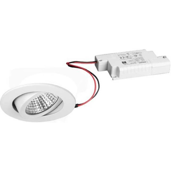 Brumberg 39353073 LED-Einbaustrahler 230V AC 50 Hz 6W 38° 3000K rund schwenkbar weiss,