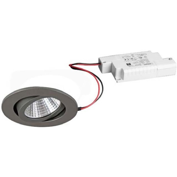 Brumberg 39353643 LED-Einbaustrahler 230V AC 50 Hz 6W 38° 3000K rund schwenkbar titan mit