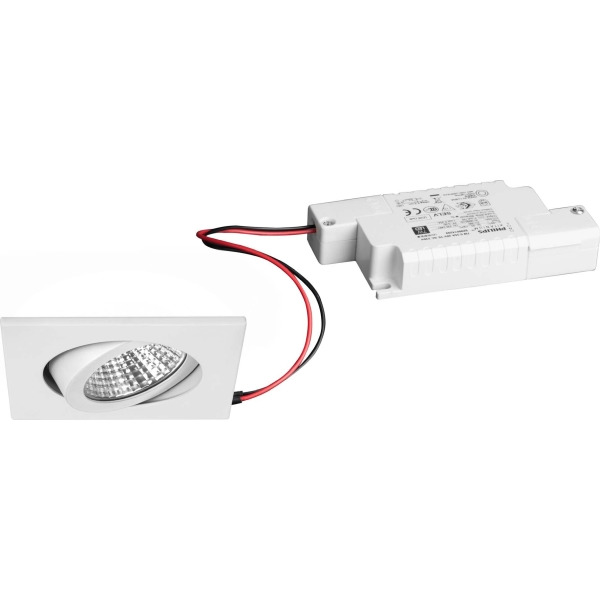 Brumberg 39365073 LED-Einbaustrahler 230V AC 50 Hz 6W 38° 3000K quadratisch schwenkbar,