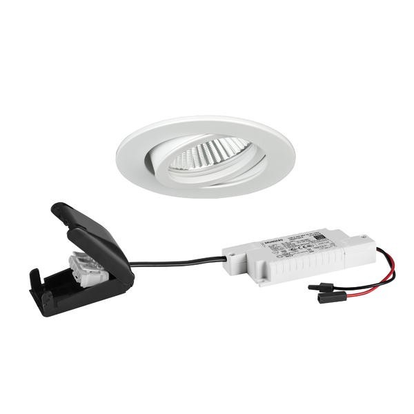 Brumberg 39483073 LED-Einbaustrahler 230V AC 50 Hz 6W 38° dim2warm 3000K - 1800K rund,