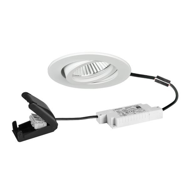 Brumberg 39483173 LED-Einbaustrahler 230V AC 50 Hz 6W 38° dim2warm 3000K - 1800K rund,