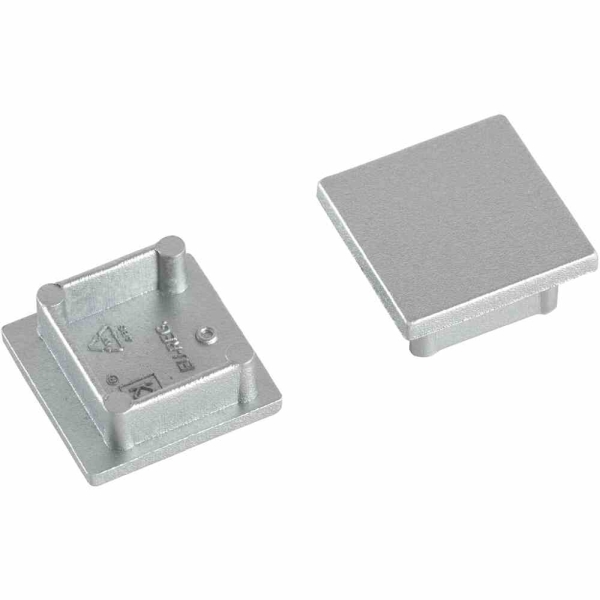 Brumberg 53039260 QualityFlex ONE Endkappen-Set zu Anbauprofil hoch 53381 silber