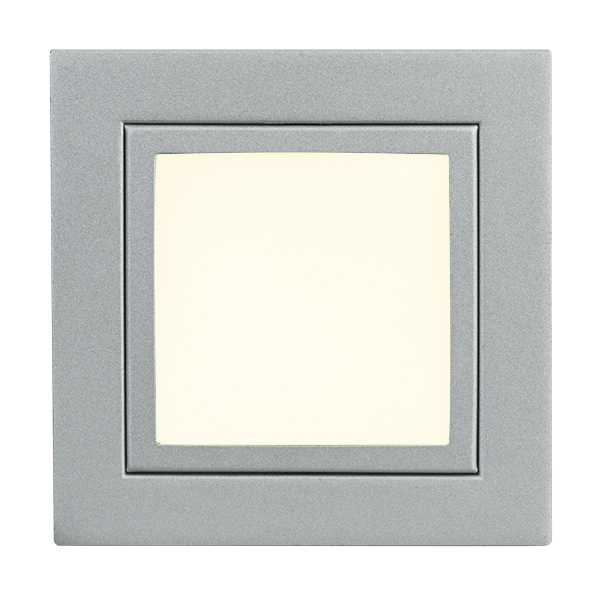 Brumberg P3730WW LED-Wandeinbauleuchte 350 mA 1,2W 3000K quadratisch alu matt mit Glas I
