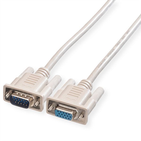 roline 11.01.6560 Monitor-Anschlusskabel HD15 Stecker/Buchse 6 Meter