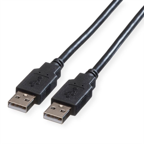 roline 11.02.8945 USB 2.0 Kabel Typ A-A schwarz 4,5 Meter