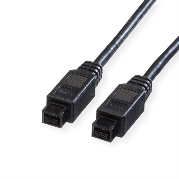 roline 11.02.9518 IEEE 1394b Kabel 9/9polig schwarz 1,8 Meter