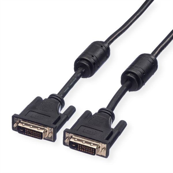 roline 11.04.5525 Monitorkabel DVI Stecker/Stecker (24+1) dual link 2 Meter