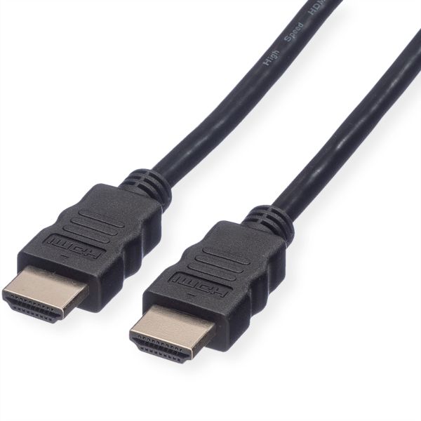 roline 11.04.5543 HDMI High Speed Kabel mit Ethernet schwarz 3 Meter