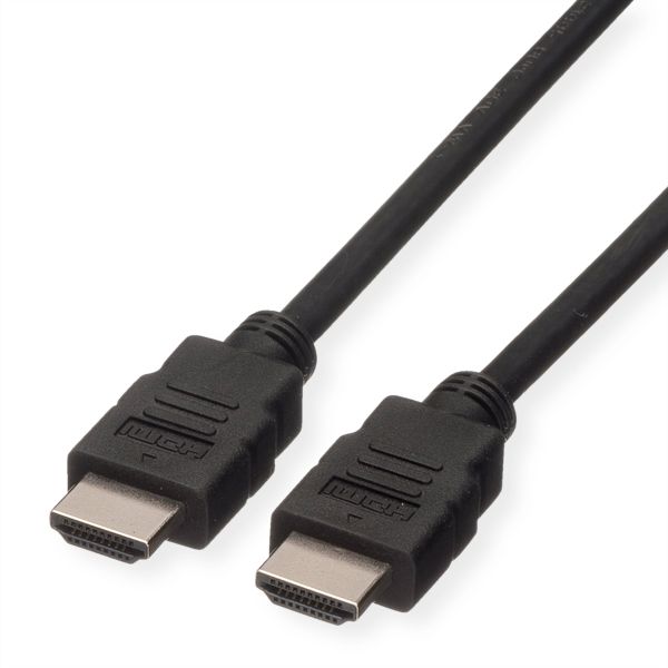 roline 11.04.5736 HDMI High Speed Kabel mit Ethernet LSOH schwarz 7,5 Meter