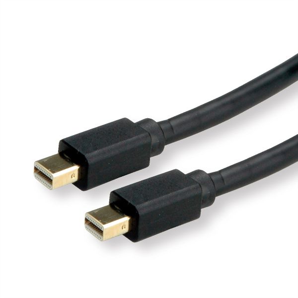 roline 11.04.5818 Mini DisplayPort Kabel v1.4 mDP/mDP Stecker/Stecker schwarz 2 Meter