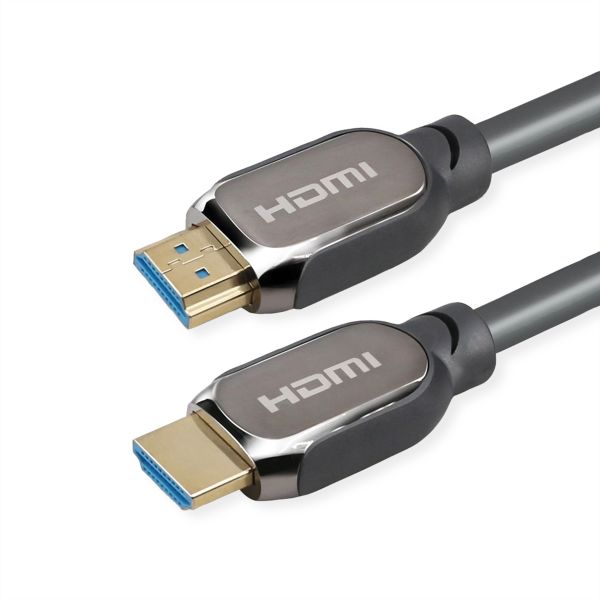 roline 11.04.6011 ATC 8K HDMI Ultra HD Kabel mit Ethernet Stecker/Stecker schwarz 2 Meter