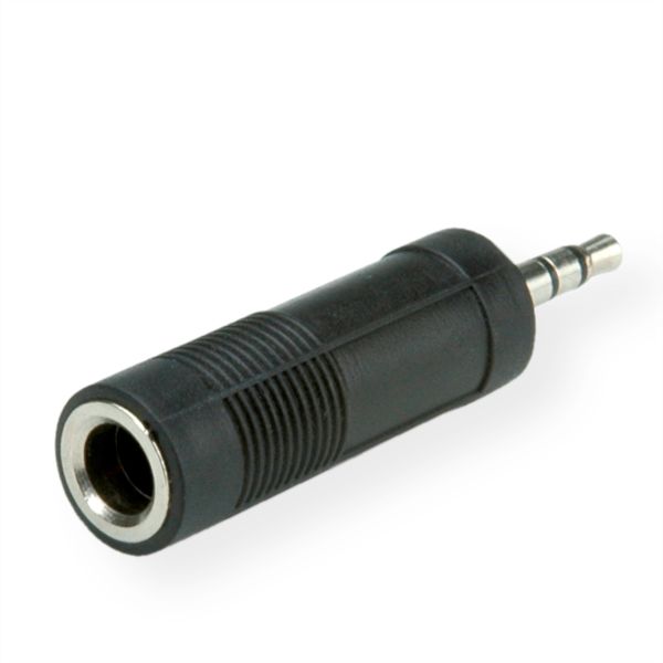 roline 11.09.4443 Stereo Adapter 3,5mm Stecker/6,35mm Buchse