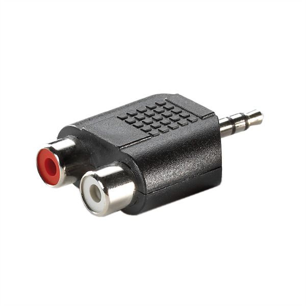 Value 11.99.4441 3,5mm Stecker-zu-Cinch 2x Buchse) Adapter