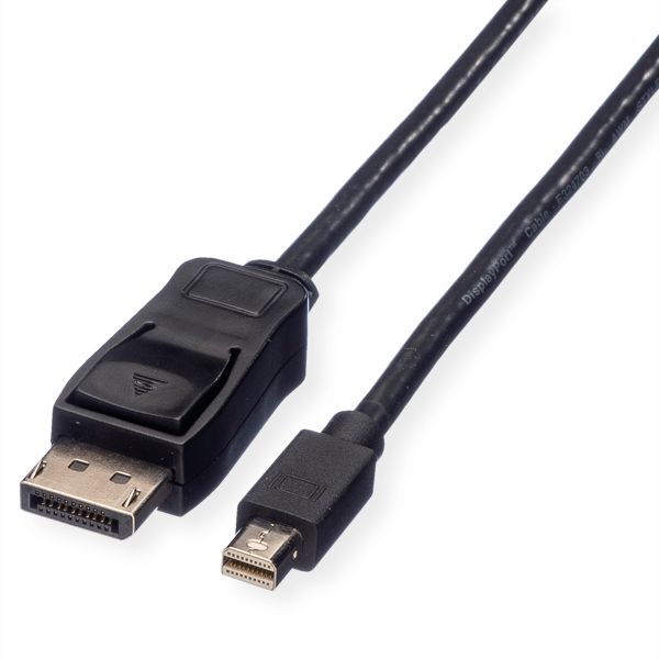 Value 11.99.5638 DisplayPort Kabel DP Stecker/Mini DP Stecker schwarz 1,5 Meter