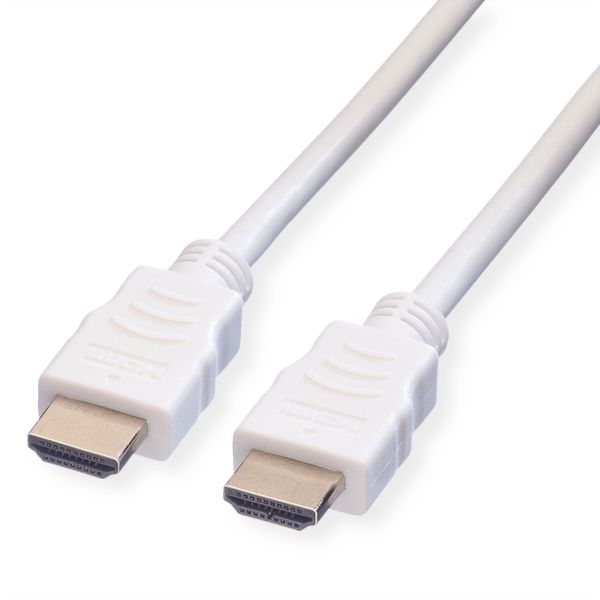 Value 11.99.5701 HDMI High Speed Kabel mit Ethernet weiß 1 Meter