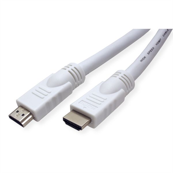 Value 11.99.5715 HDMI High Speed Kabel mit Ethernet weiß 15 Meter