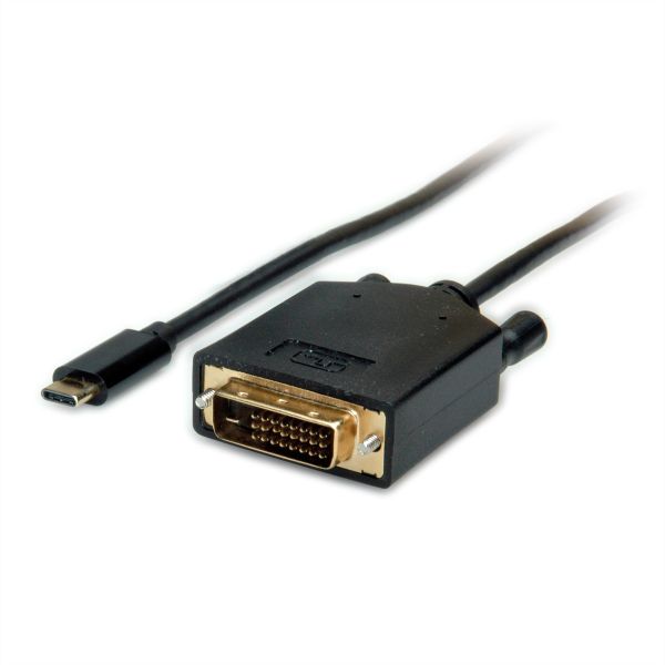 Value 11.99.5832 USB Typ C/DVI Adapterkabel Stecker/Stecker 2 Meter