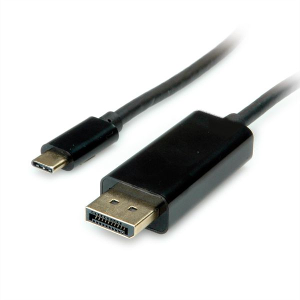 Value 11.99.5846 USB Typ C/DisplayPort Adapterkabel v1.2 Stecker/Stecker 2 Meter